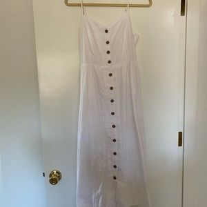 White Linen Dress